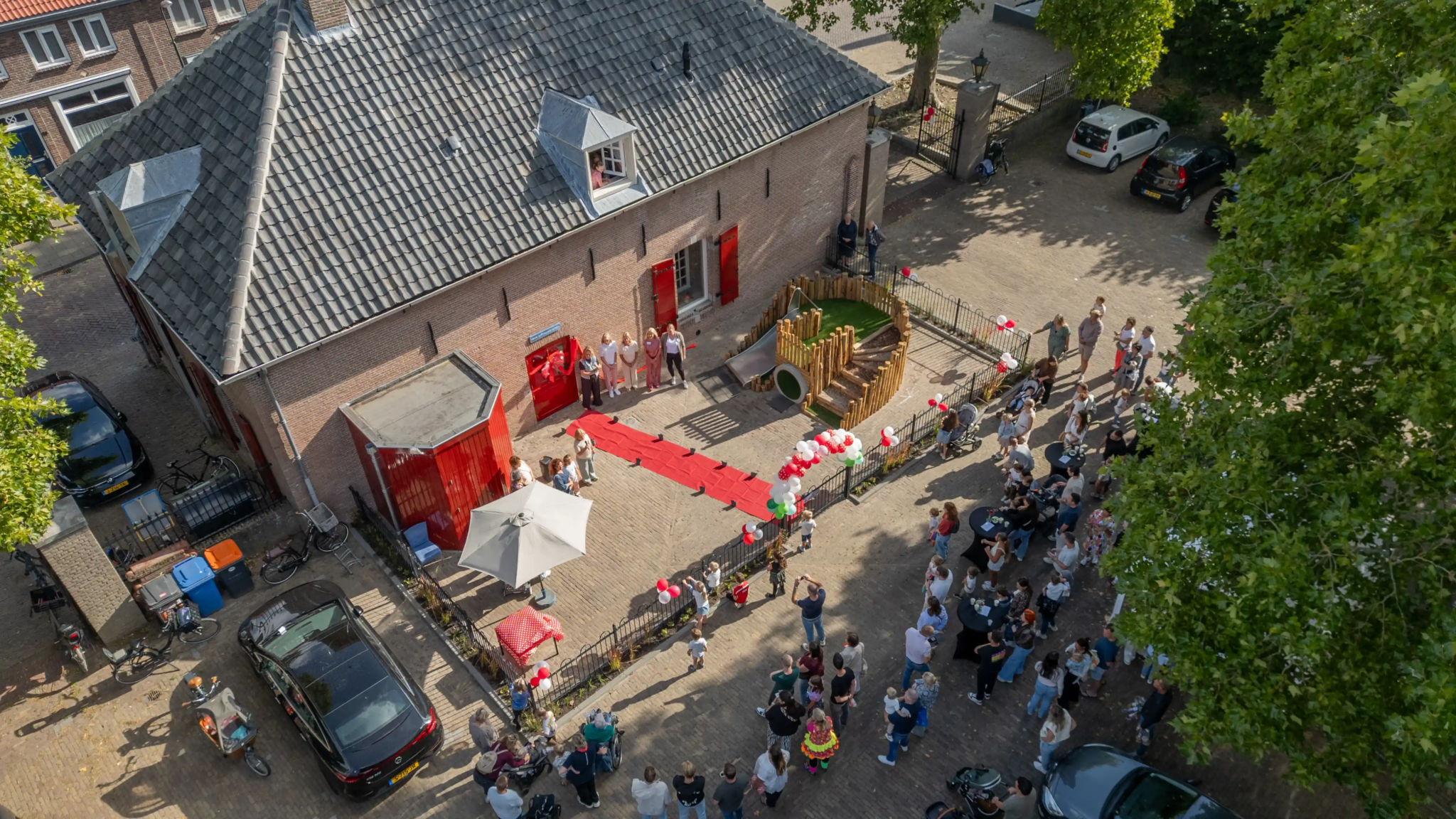 nieuw pand vanuit de lucht
