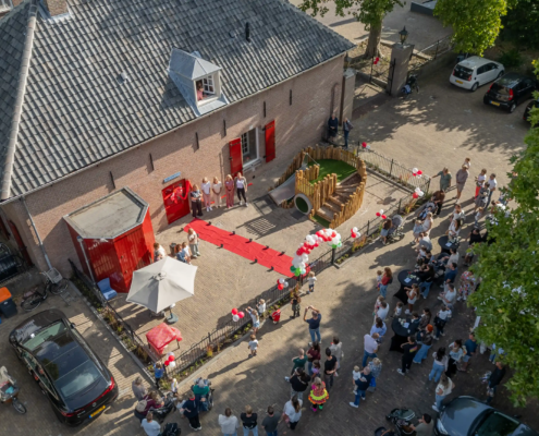 nieuw pand vanuit de lucht